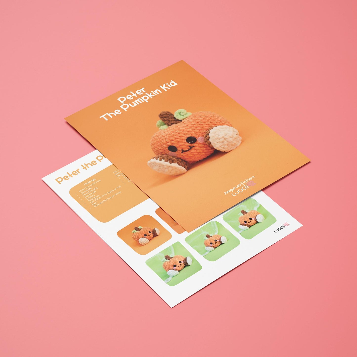 Peter The Pumpkin Kid PDF Amigurumi Pattern | English and Spanish