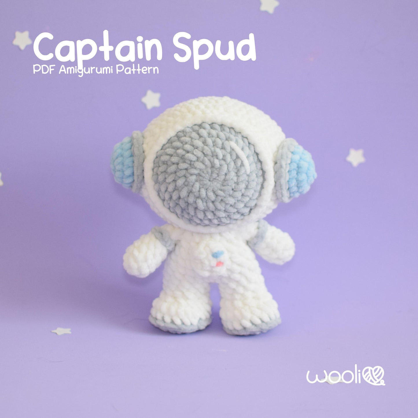 Captain Spud the Astronaut PDF Amigurumi Pattern | English and Spanish
