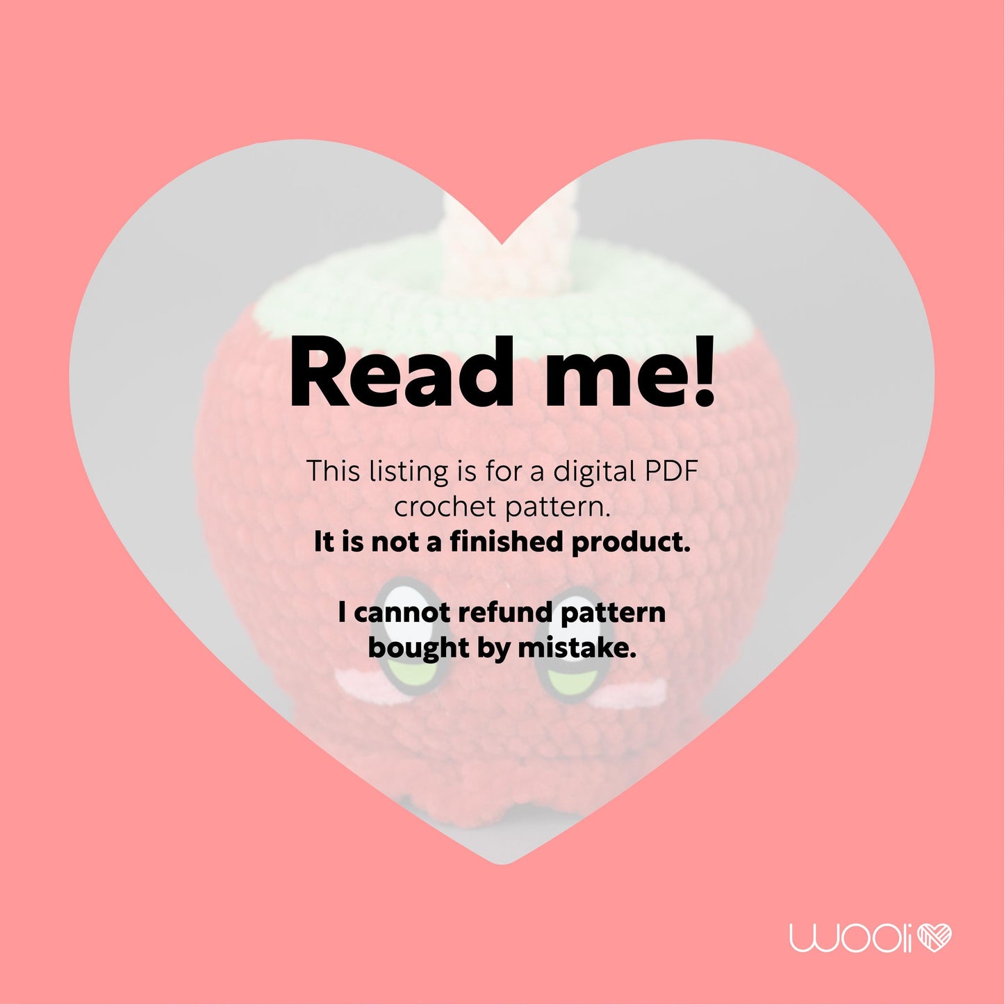 Mell the Candy Apple PDF Amigurumi Pattern | English and Spanish