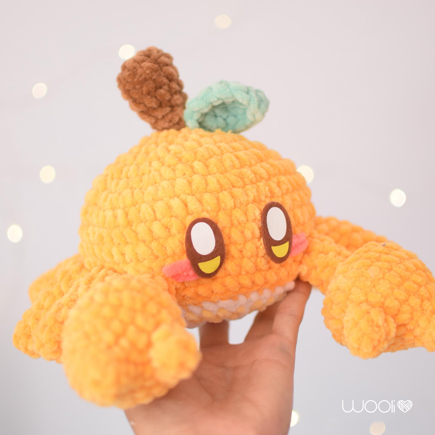 Arancio the Orange Crab PDF Amigurumi Pattern | English and Spanish