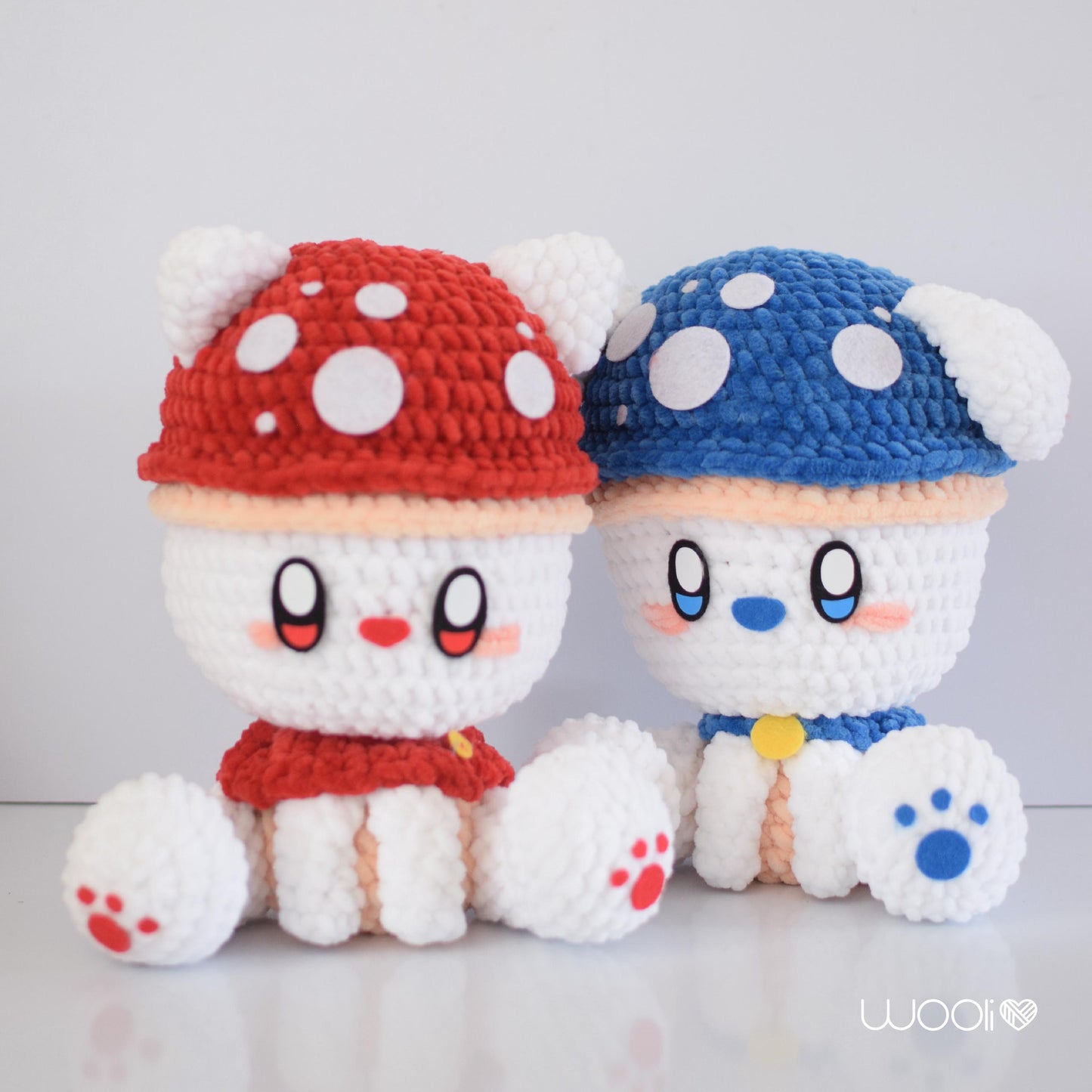 Truffles and Portobello the Mushroom Friends PDF Amigurumi Pattern | English and Spanish