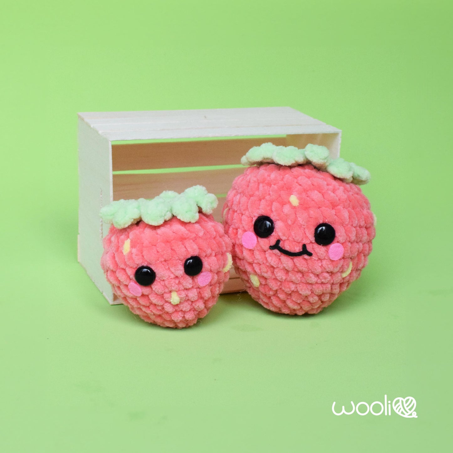 Strawberry Harvest Festival 3-1 Strawberry, Chocolate and Mini Strawberry PDF Amigurumi Pattern | English and Spanish