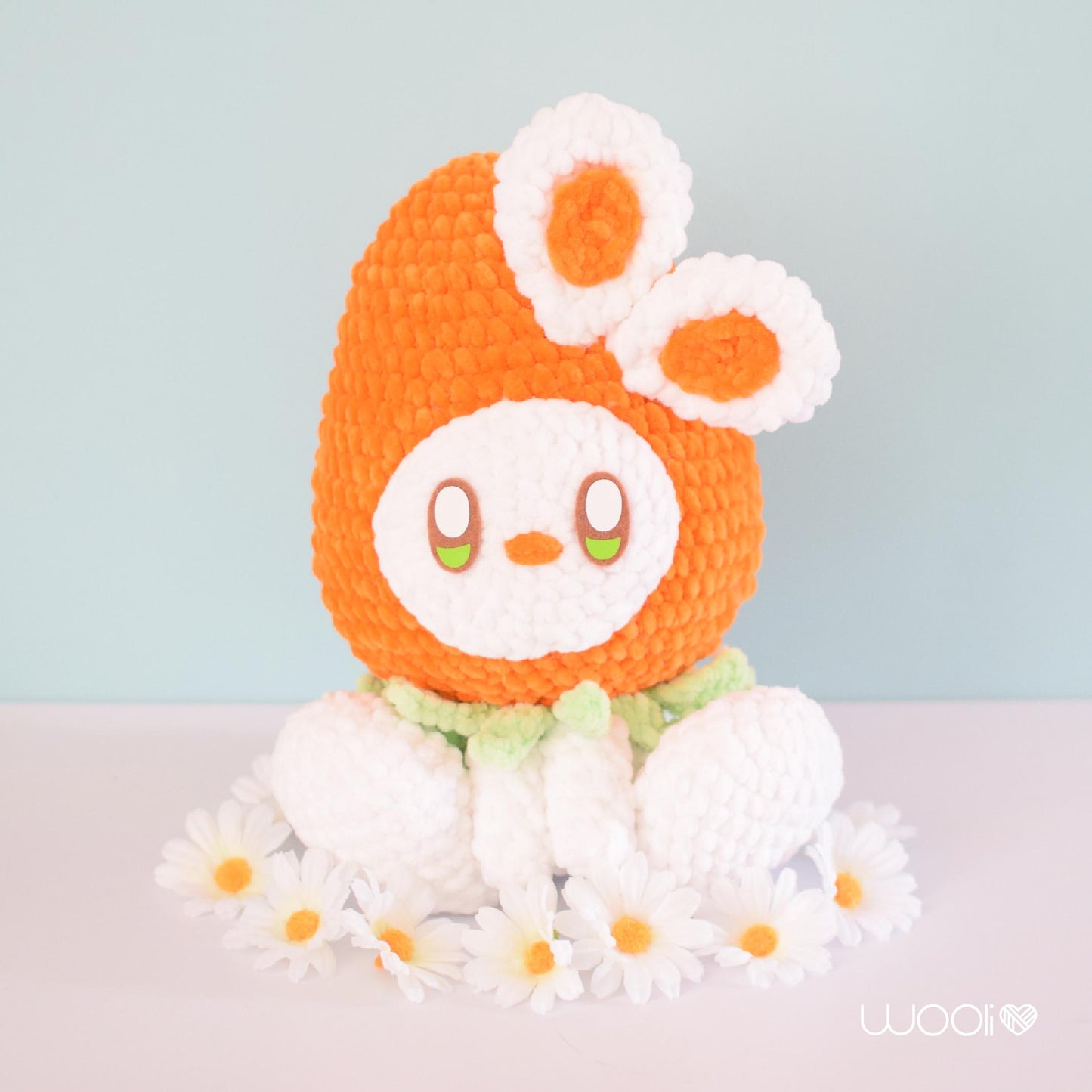 Carrie Bunny stuck in a Carrot PDF Amigurumi Pattern | English and Spanish