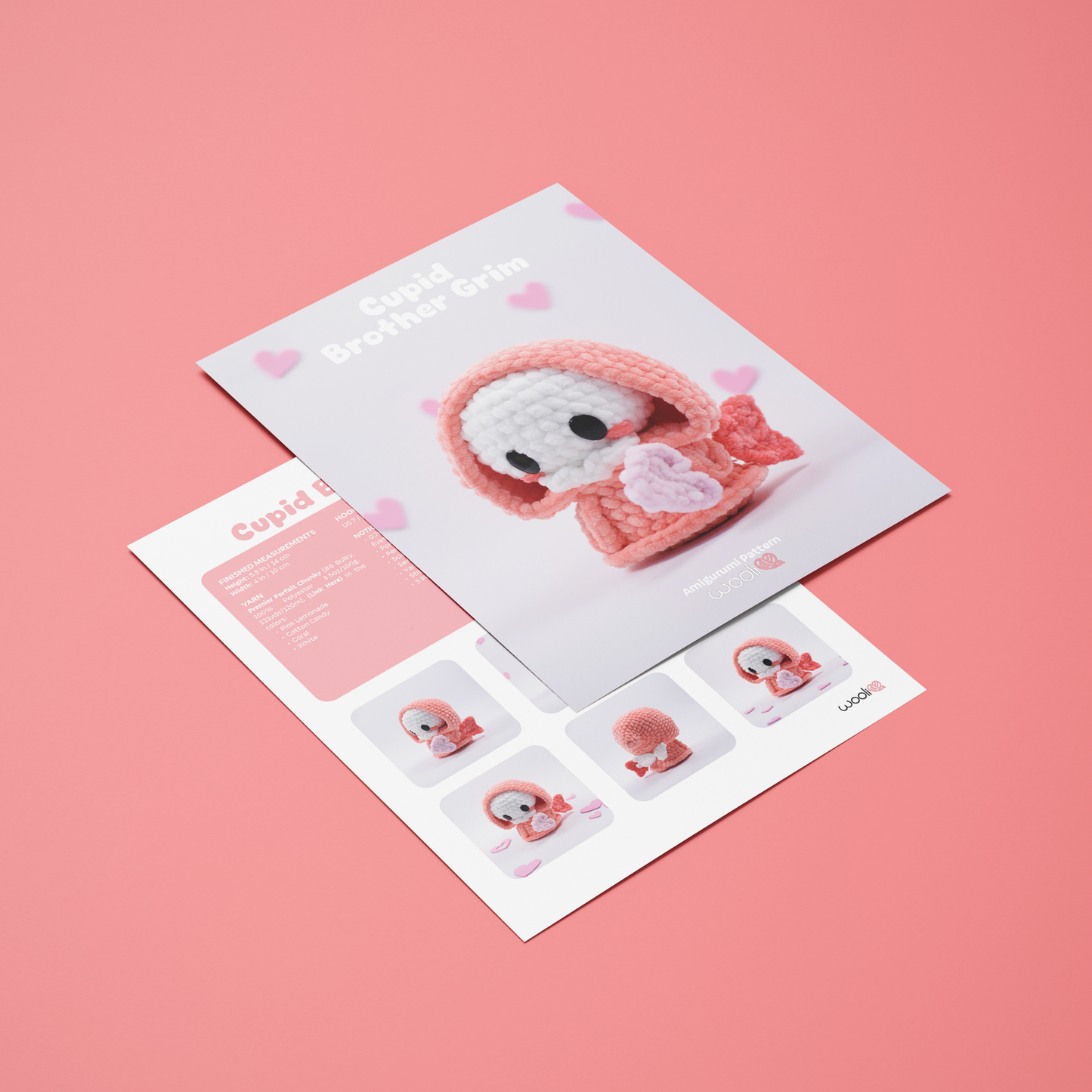 Cupid Brother Grim Reaper PDF Amigurumi Pattern | English and Spanish