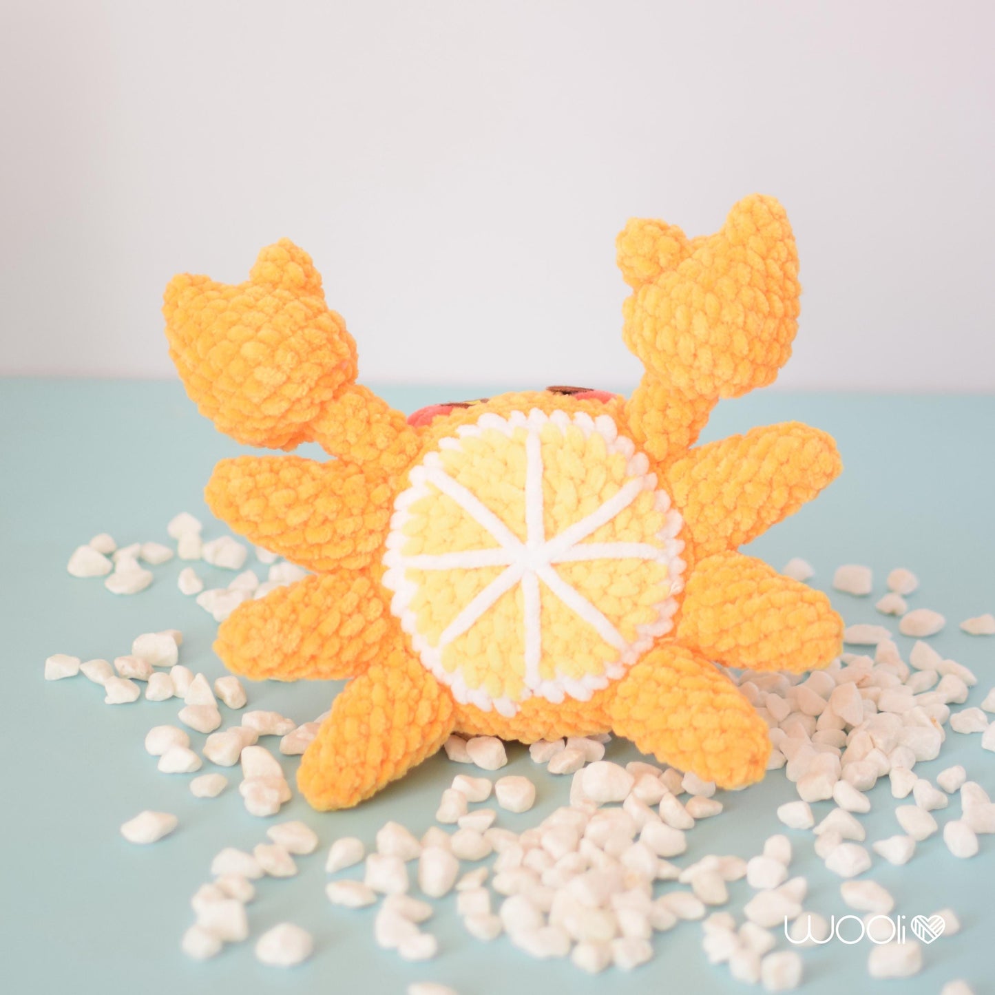 Arancio the Orange Crab PDF Amigurumi Pattern | English and Spanish