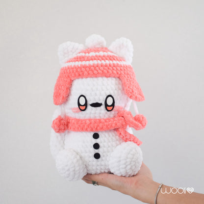 Flakes the Snowkitty PDF Amigurumi Pattern | English and Spanish