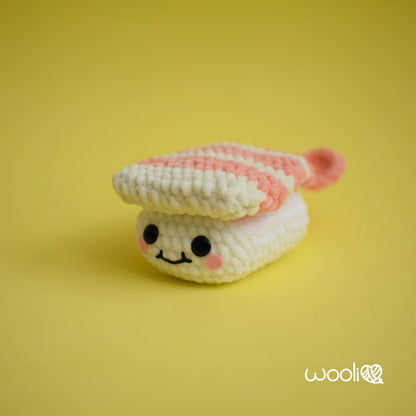 Build-a-Nigiri Tuna, Salmon, Tamago and Shrimp Nigiri PDF Amigurumi Pattern | English/Spanish