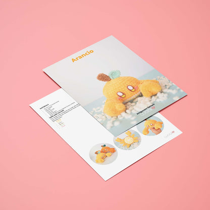 Arancio the Orange Crab PDF Amigurumi Pattern | English and Spanish