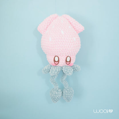 Squidberry Strawberry Squid PDF Amigurumi Pattern | English and Spanish