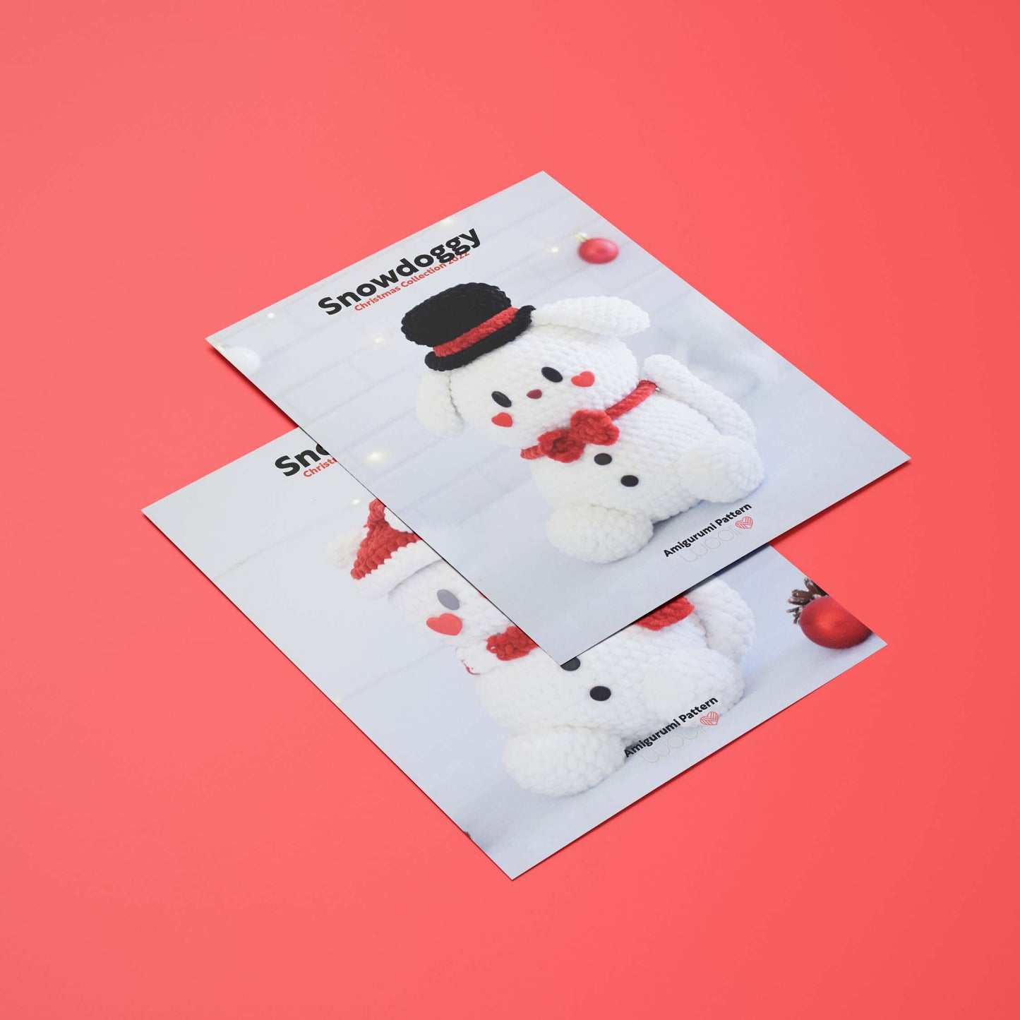 Snowpets Snowkitty and Snowdoggy Bundle PDF Amigurumi Pattern | English and Spanish