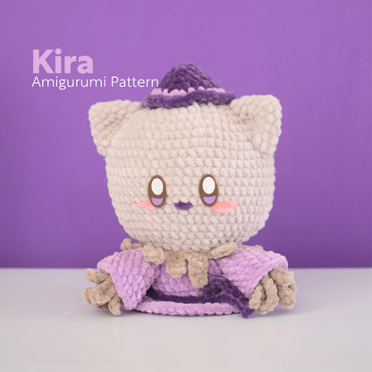 Kira Magic Kitty Scarecrow PDF Amigurumi Pattern | English and Spanish