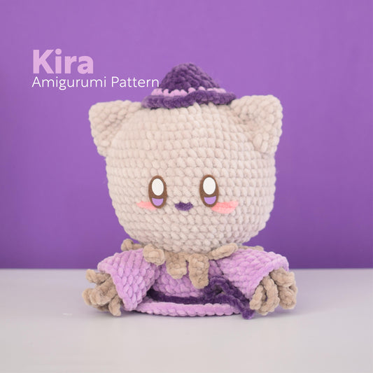 Kira Magic Kitty Scarecrow PDF Amigurumi Pattern | English and Spanish