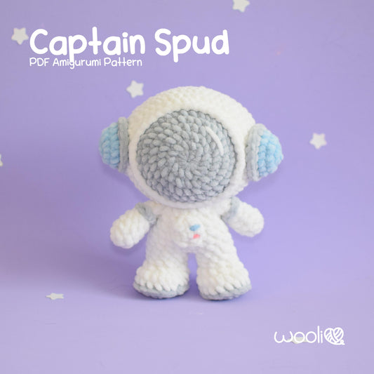 Captain Spud the Astronaut PDF Amigurumi Pattern | English and Spanish