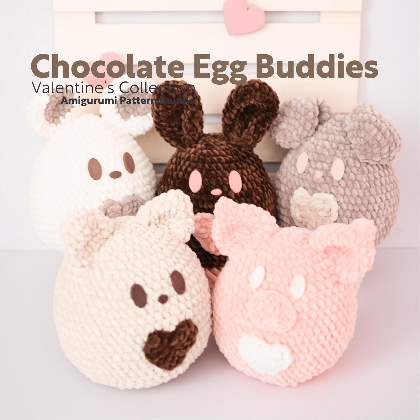 Chocolate Egg Buddies  PDF Amigurumi Pattern | English and Spanish