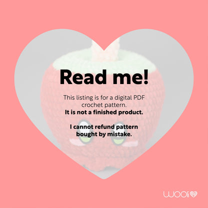 Mell the Candy Apple PDF Amigurumi Pattern | English and Spanish
