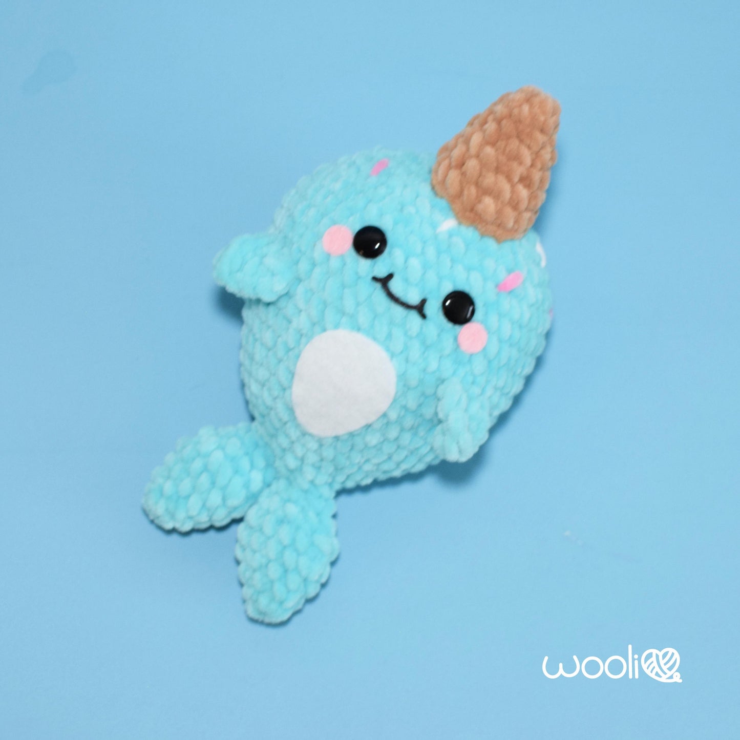 Sorbet Narwhal PDF Amigurumi Pattern | English and Spanish