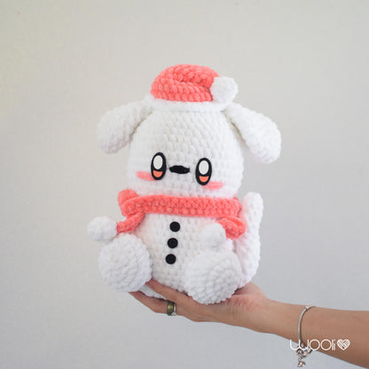 Snowi the Snowdoggy PDF Amigurumi Pattern | English and Spanish