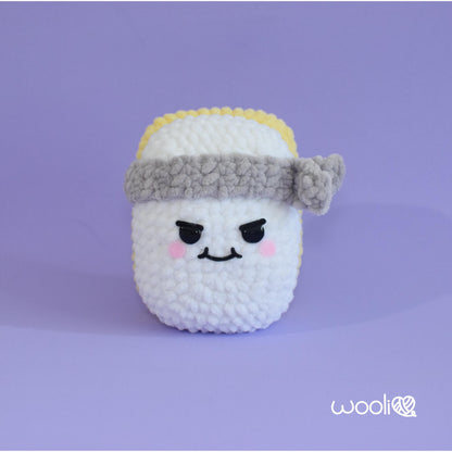The Secret Life of Sushi  Sumo Onigiri, Karate Nigiri and Ninja Maki PDF Amigurumi Pattern | English/Spanish