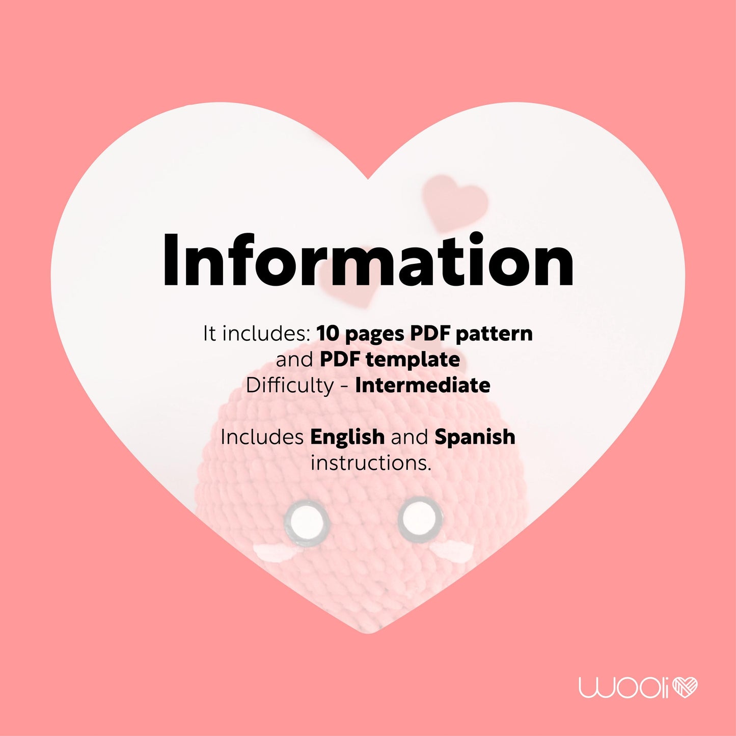 Oscar the Love Lobster PDF Amigurumi Pattern | English and Spanish