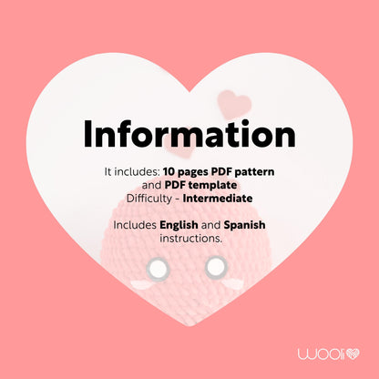 Oscar the Love Lobster PDF Amigurumi Pattern | English and Spanish