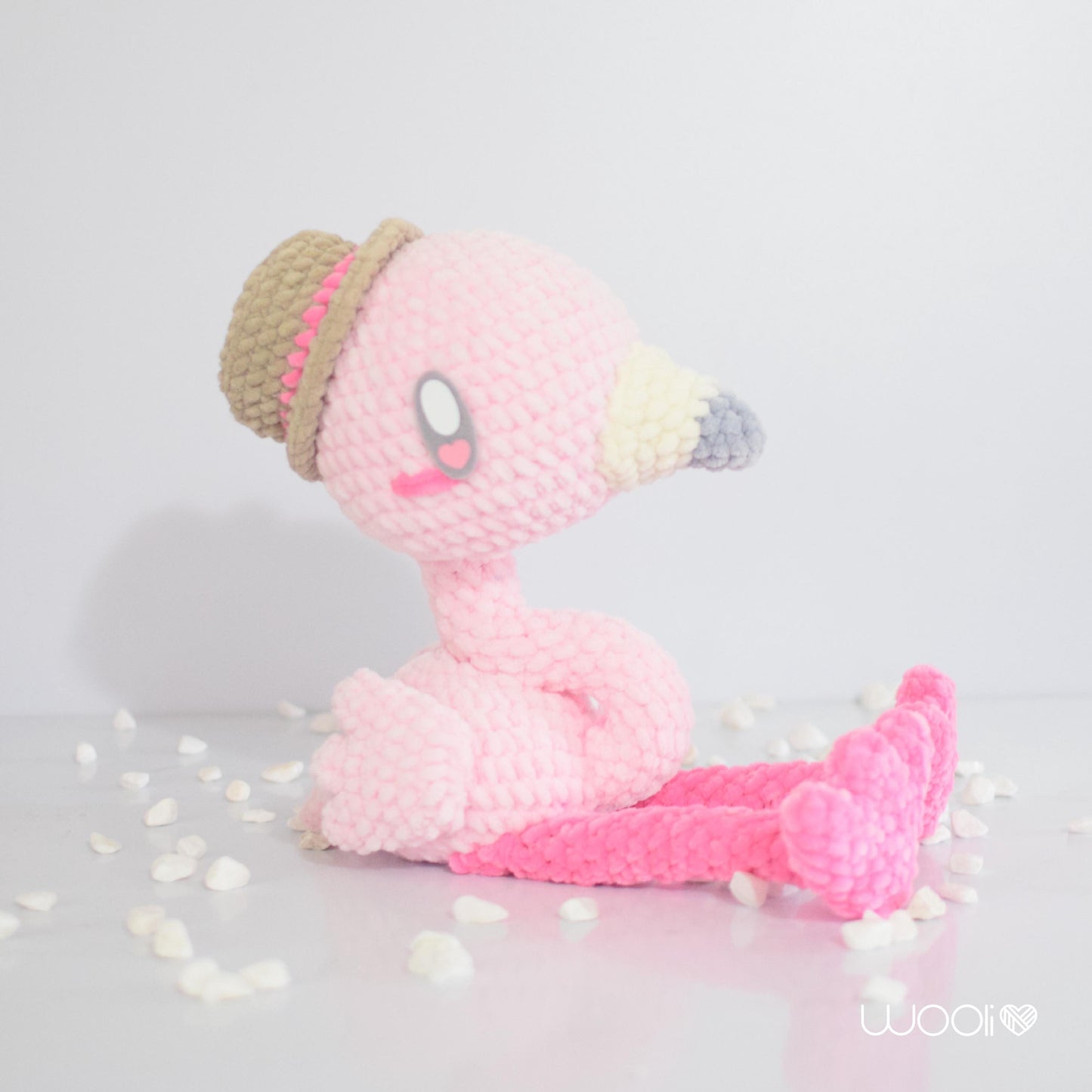 Mr. Flamingo | PDF Amigurumi Pattern | English and Spanish | Summer Flamingo Pattern