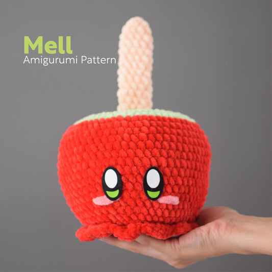 Mell the Candy Apple PDF Amigurumi Pattern | English and Spanish