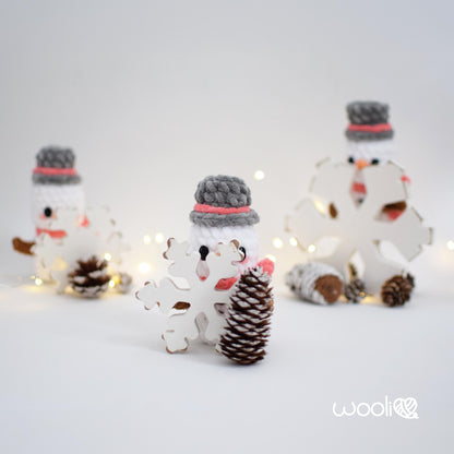 Mr. Puffy the Snowmallow PDF Amigurumi Pattern | English and Spanish