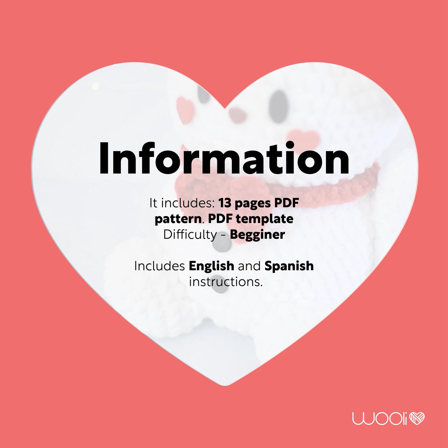 Snowdoggy PDF Amigurumi Pattern | English and Spanish