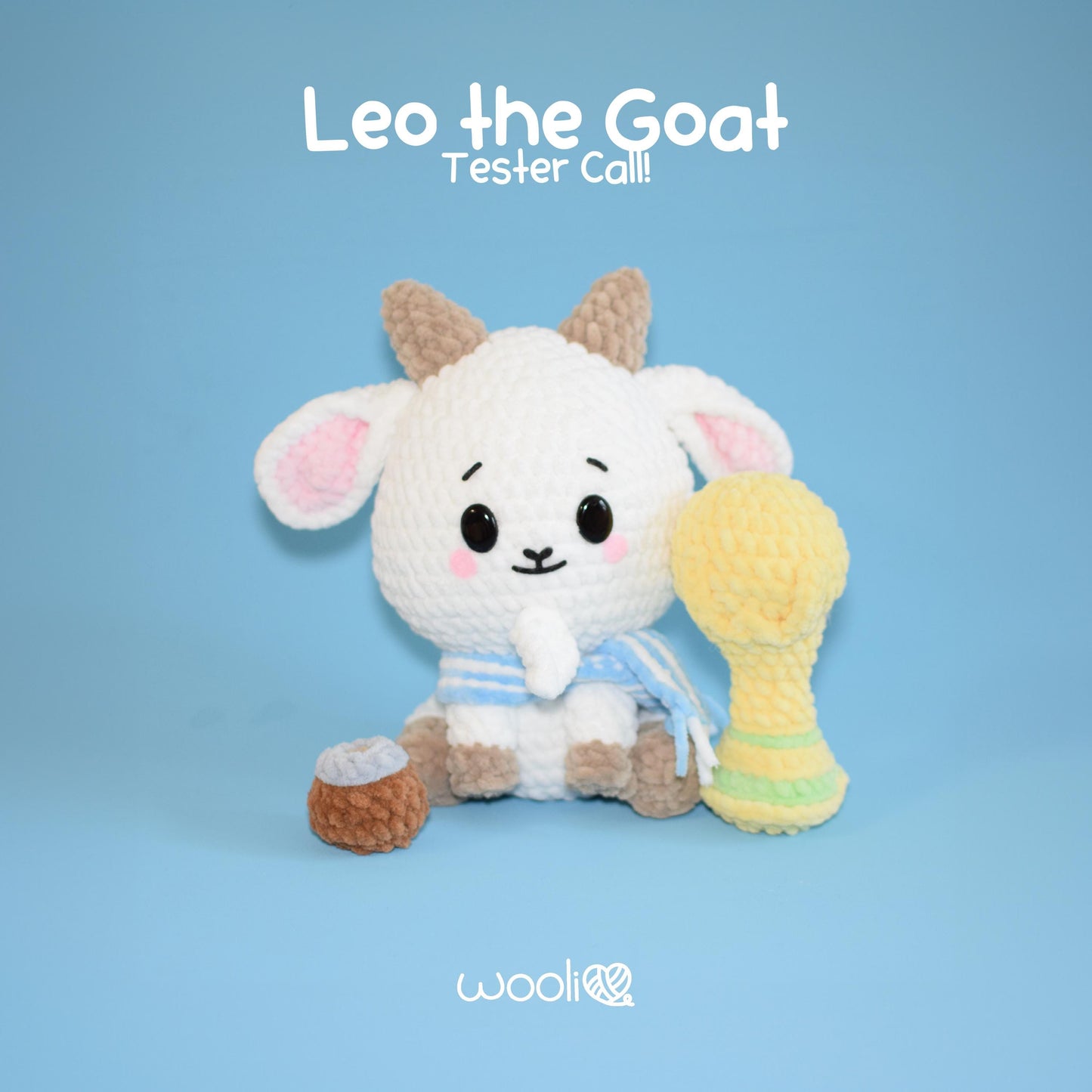 Leo the Goat Soccer Worldcup PDF Amigurumi Pattern | English and Spanish