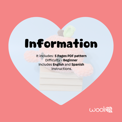 Blobbi the Peach Blobfish | PDF Amigurumi Pattern | English and Spanish