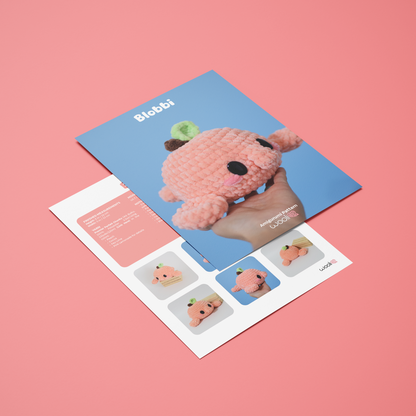 Blobbi the Peach Blobfish | PDF Amigurumi Pattern | English and Spanish