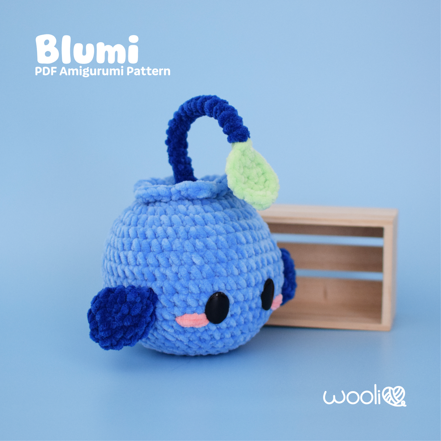 Blumi the Blueberry Anglerfish | PDF Amigurumi Pattern | English and Spanish