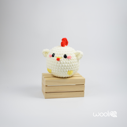 Bounci Little Birds (Chicken, White Chicken, Brown Chicken, Budgie, Pigeon and Cardinal) | PDF Amigurumi Pattern | English and Spanish