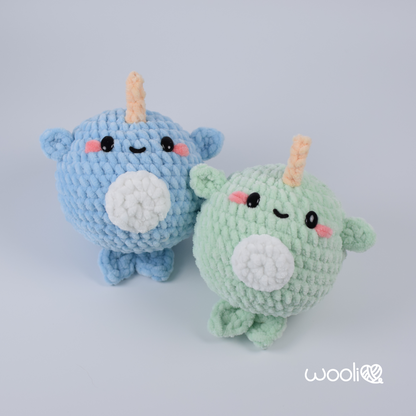 Unbelievable Bounci Trio (Axolotl, Narwhal and Platypus) | PDF Amigurumi Pattern | English and Spanish (Copy)