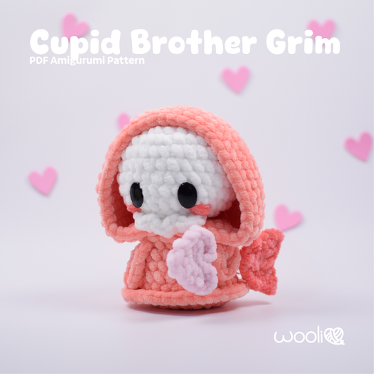 Cupid Brother Grim Reaper PDF Amigurumi Pattern | English and Spanish
