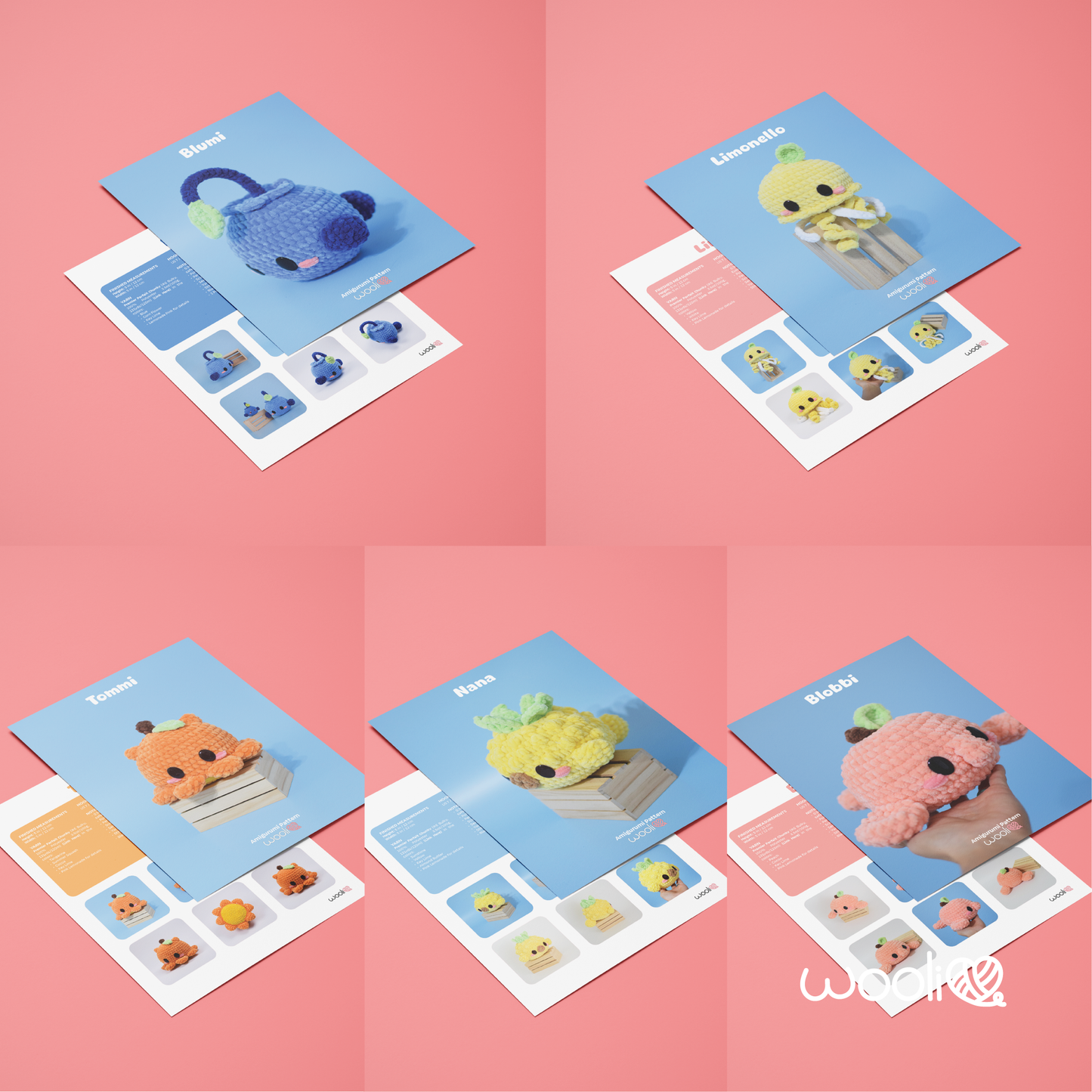 Deep Sea Buddies | PDF Amigurumi Pattern Bundle | English and Spanish