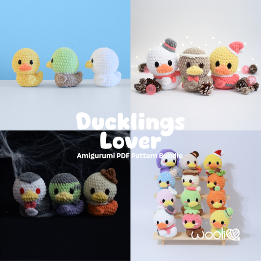 Ducklings Lover | PDF Amigurumi Pattern Bundle | English and Spanish