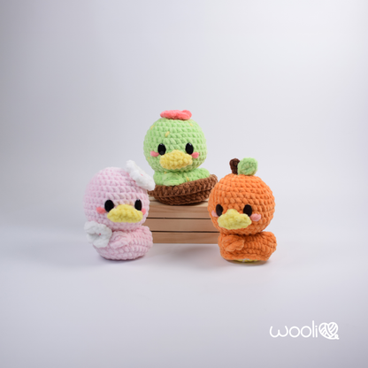 Ducklings through the Seasons | PDF Amigurumi Pattern | English and Spanish