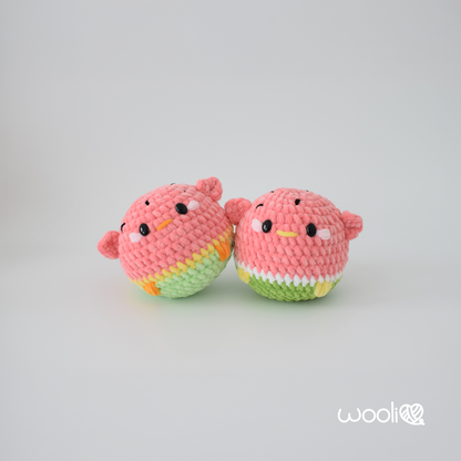 Fruit Bounci Chickens (Lemon, Orange, Strawberry, Watermelon, Blueberry, Cherry, Apple, Kiwi, Mango and Grape)