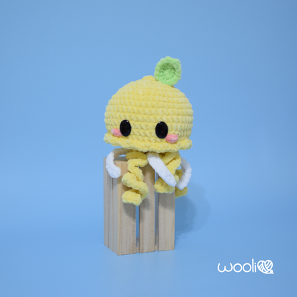 Limonello the Lemon Jellyfish | PDF Amigurumi Pattern | English and Spanish