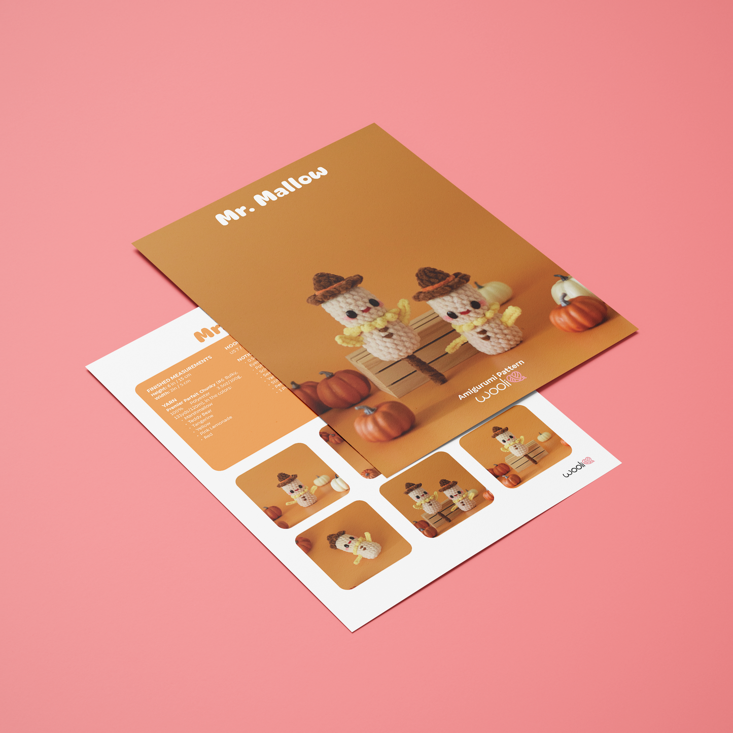 Mr. Mallow PDF Amigurumi Pattern | English and Spanish