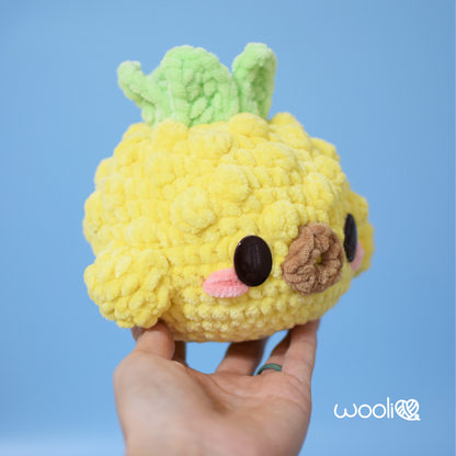 Nana the Pineapple Pufferfish | PDF Amigurumi Pattern | English and Spanish