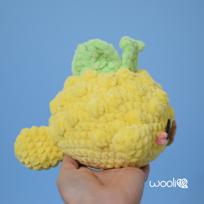 Nana the Pineapple Pufferfish | PDF Amigurumi Pattern | English and Spanish