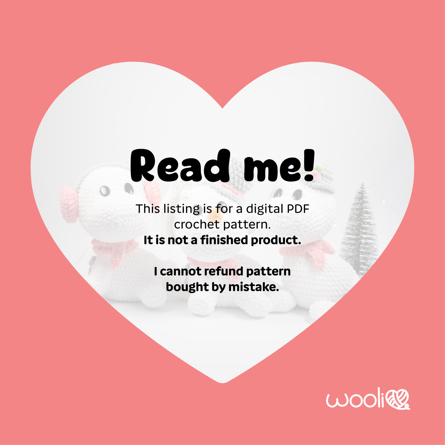 Snowsaurus PDF Amigurumi Pattern | English and Spanish
