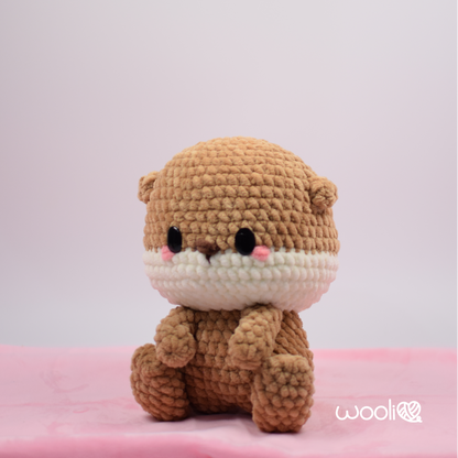 The Cozy Otters, Hot Cocoa, Cappuccino and S'more Otter | PDF Amigurumi Pattern | English and Spanish