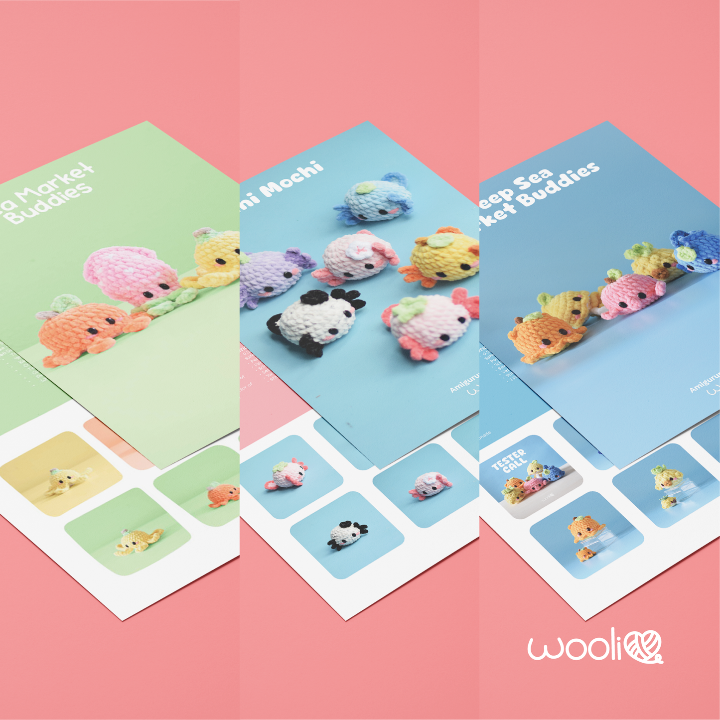 Wooli Best Buddies | PDF Amigurumi Pattern Bundle | English and Spanish