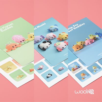 Wooli Best Buddies | PDF Amigurumi Pattern Bundle | English and Spanish