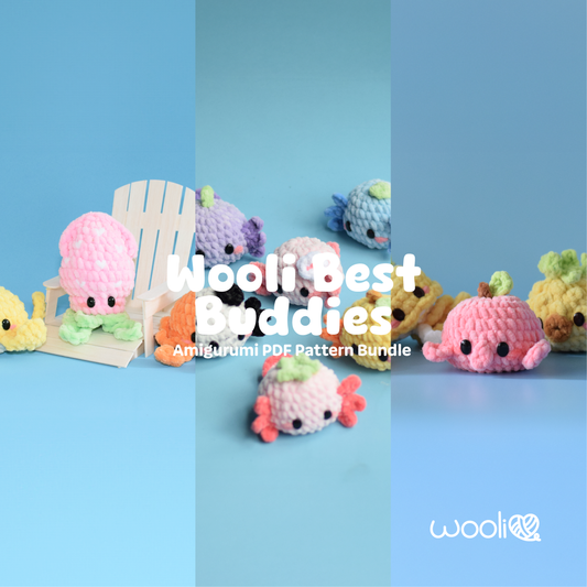 Wooli Best Buddies | PDF Amigurumi Pattern Bundle | English and Spanish