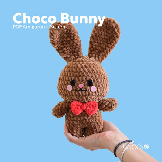 Choco Bunny  Easter Chocolate Bunny PDF Amigurumi Pattern | English and Spanish