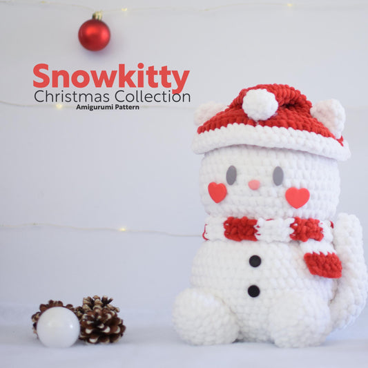 Snowkitty PDF Amigurumi Pattern | English and Spanish